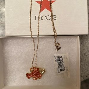 Macys fish necklace new with original tags.